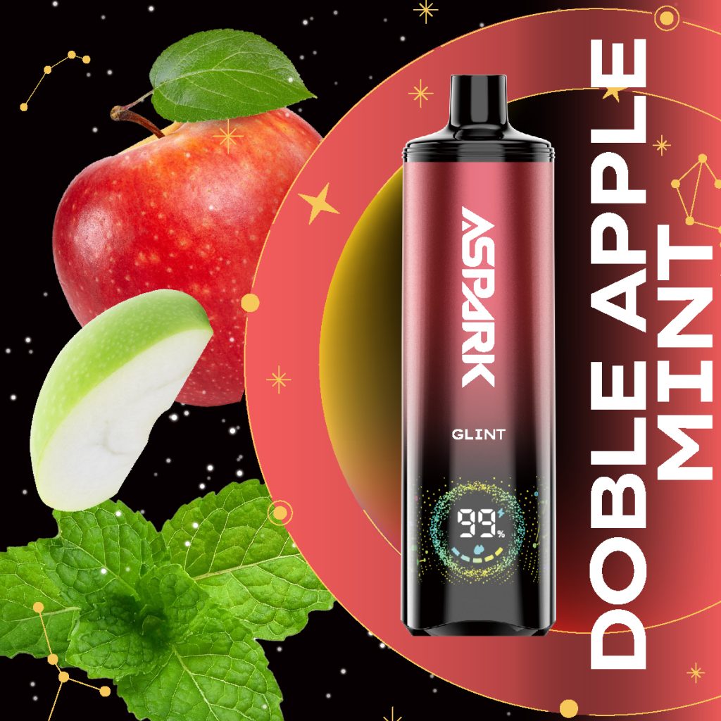 ASPARK E-SHISHA GLINT Flavor -Doble Apple Mint
